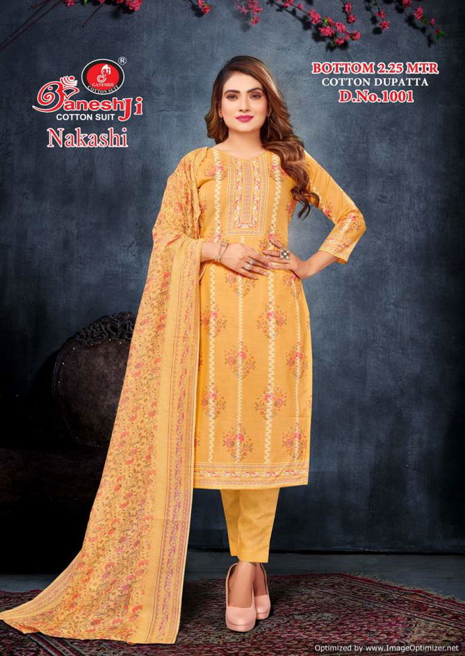 Nakashi Vol 1 By Ganeshji Pure Printed Cotton Dress Material Wholesale Shop In Surat